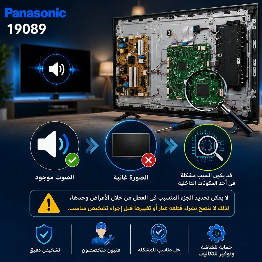 مكونات شاشة باناسونيك الداخلية